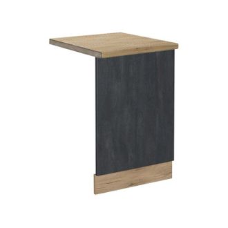 Vicco Panel Frontal R-line, Hormig&oacute;n Negro, 45 Cm Et Roble