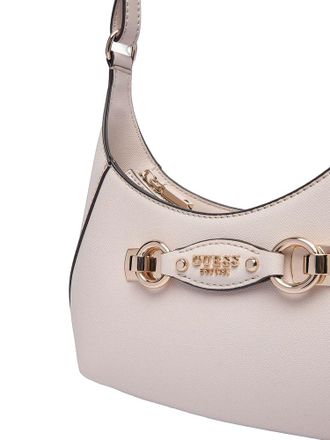 Guess Womens Shoulder Bag Stone Polyurethane Shoulder-bags