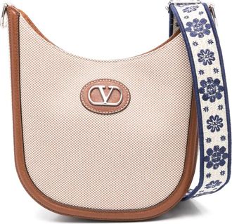 Valentino Garavani Borsa a spalla Antibes media - Toni neutri
