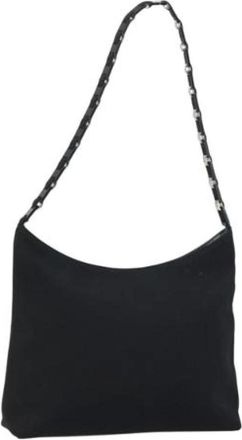 Ferragamo Pre-owned Nylon Schoudertas - Dames - Vintage Schoudertas - Zwart - ONE Size - Nylon - Vintage