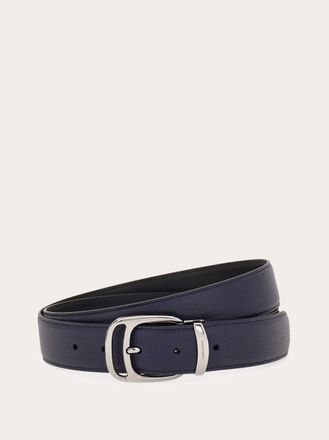 Ferragamo Men Reversible and adjustable belt Blue