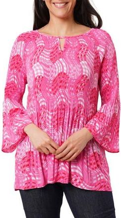 Sunny Leigh Pleated Keyhole Top in Maeve Pink at Nordstrom Rack, Size X-Large