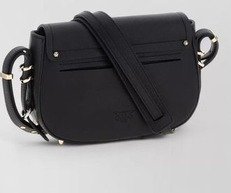 Pinko mini calfskin leather shoulder bag