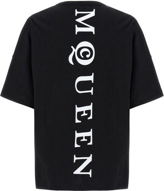 Alexander McQueen Mens Bicolor Cotton T-Shirt
