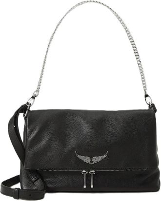 Zadig&Voltaire Rocky II Bag - Dames - Schoudertassen - Zwart - ONE Size - Katoen - Tassen