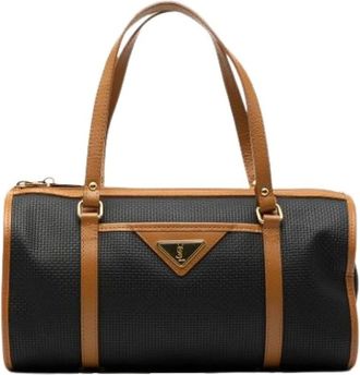Saint Laurent Pre-owned Handbags, female, Black, Size: ONE SIZE Pre-owned Boston Bag