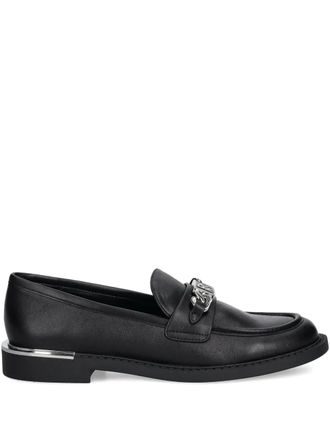 DKNY chain-detail loafers - Black