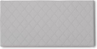Dmora Talamo Italia Letto piazza e mezza Cleo, Testata in ecopelle a muro, 100% Made in Italy, adatta a letto da una piazza e mezza, Cm 130x60, Bianco, con
