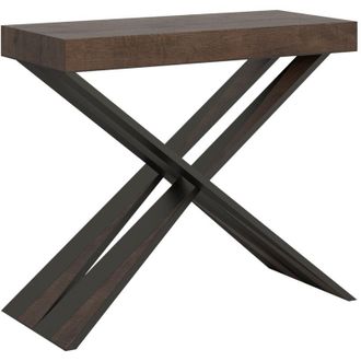 Itamoby Consola De Entrada Extensible Nogal 90x40-196cm Diago Small Noix