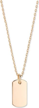 Brook & York Lola Tag Pendant Necklace in Gold at Nordstrom