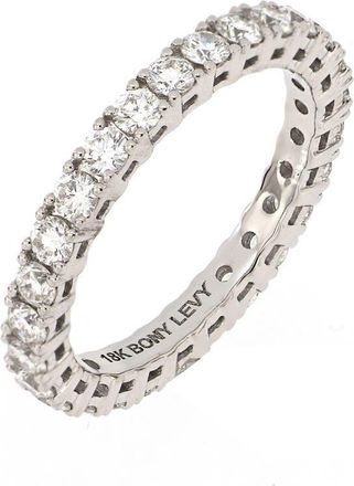 Bony Levy Audrey Diamond Eternity Band in 18K White Gold at Nordstrom, Size 6.5