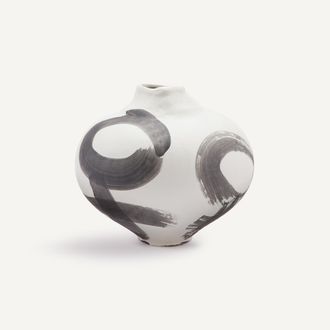 OTTO STUDIO FOR AM.PM Matte keramieken vaas, H19,5 cm, Penseel