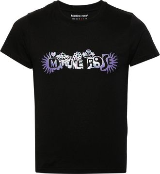 Martine Rose logo-print cotton T-shirt - men - Cotton - M - Black