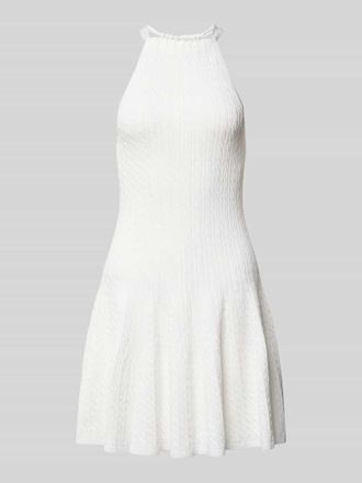 Polo Ralph Lauren Tailliertes Strickkleid aus Viskose-Mix in Offwhite, Gr&ouml;&szlig;e XL