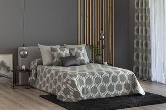 Confecciones Paula Colcha Bouti acolchada jacquard relleno 100 gr cama 90 verde