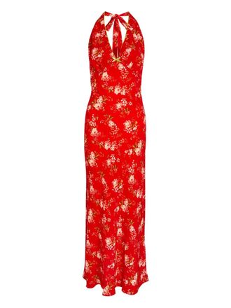 Never Fully Dressed floral-print maxi dress - Red