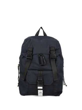 A.P.C. medium buckle-fastening treck backpack - unisex - Polyester - OS - Blue