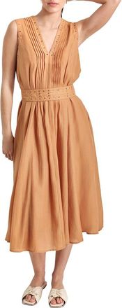 DKNY V-Neck Belt Dress