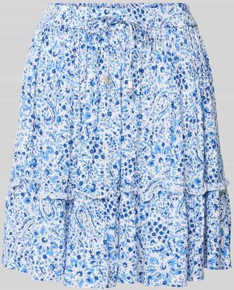 Only Ausgestellter Mini-Rock aus reiner Viskose Modell IBIZA in Bleu, Gr&ouml;&szlig;e M