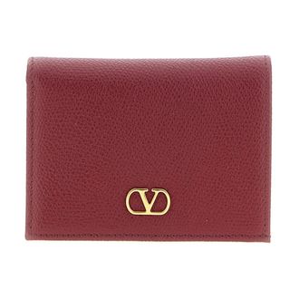 Valentino Garavani Cartera VLogo Signature en piel de becerro granulada - Accessories - Mujer - Marr&oacute;n - ONE SIZE