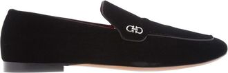 Ferragamo Giordano Frame Velvet Loafer, Size 10.5 EE