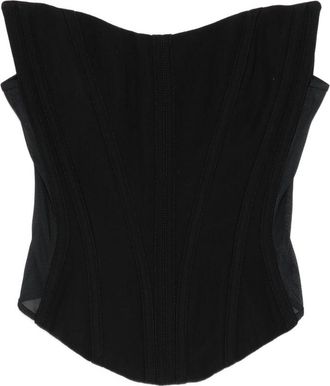 MUGLER Strapless Corset-style Top