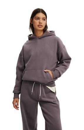 Cotton On Womens Active Plush Premium Graphic Hoodie in Violet Grey Bw Club at Nordstrom, Size Xx-Small
