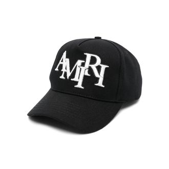 Amiri Staggered-logo Cap