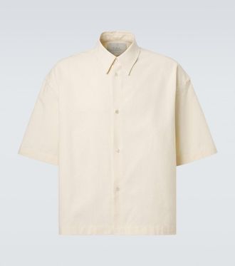 STUDIO NICHOLSON Sanko cotton and linen shirt