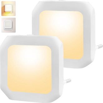 OEM Luz Nocturna Con 2 Led (enchufable), Luz Led Enchufable, Luz Nocturna, Luz C&aacute;lida, Regulable, Luz Nocturna Con Sensor Led