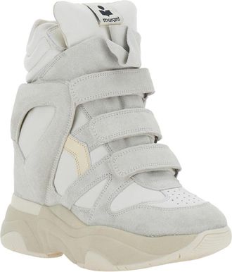 Isabel Marant Womens Sneakers Balskee-Gz White Tech Fabric Trainers