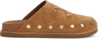 Celine Celine, Schoenen, Dames, Bruin, 36 EU, Su&egrave;de, Bruine Su&egrave;de Sleehak Muiltjes