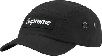 SUPREME Military Camp Cap Black White SUP-SS23-309