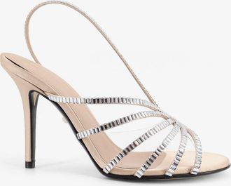 Alev&igrave; Sandali Star Xtal 95 in raso con cristalli all-over - ALEVI - gender_Woman