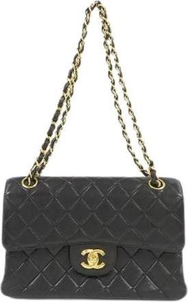 Chanel Pre-owned Lambskin Shoulder Bag - Dames - Vintage Schoudertas - Zwart - ONE Size - Vintage