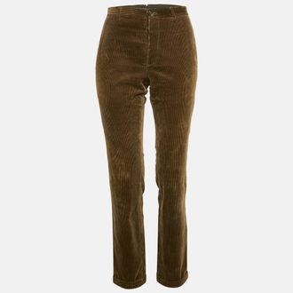 Burberry Khaki Green Corduroy Pants M