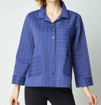 Habitat East Side Stripes Mix It Shirt In Midnight
