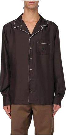 Dolce & Gabbana Heren, Overhemden, Bruin, Maat: L Zijde