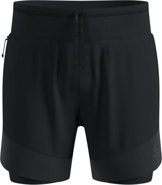 Odlo X-Alp Trail 6 Inch 2-in-1 Short Laufshorts f&uuml;r Herren | schwarz