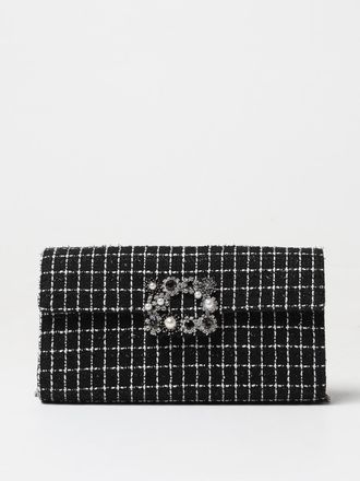 Roger Vivier Pochette Efflorescence Roger Vivier in tweed con fibbia gioiello
