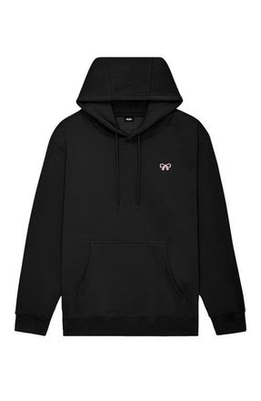 Dalix Bow All Day Midweight Hoodie in Black at Nordstrom, Size 3X-Large