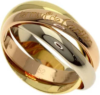 Cartier Trinity Yellow Gold (18K) Pink Gold (18K) White Gold (18K) Band Ring (Pre-Owned)