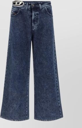 Diesel denim wide-leg jeans