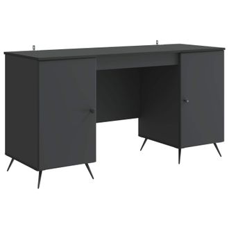 vidaXL Scrivania Nero 142,5 X 50 X 75 Cm Legno Ingegnerizzato Vidaxl