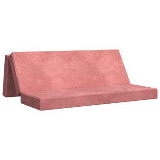 vidaXL Sof&aacute; Cama Plegable 200 X 67 X 45 Cm Rosa Vidaxl