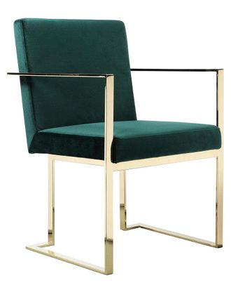 Pangea Home Gold Dexter Arm Chair