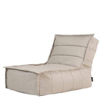 Icon Brand Puf chaise longue interior y exterior beige/natural