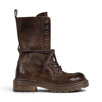 Windsor Smith Windsorsmith Dames bruine leren veterschoenen - pauze