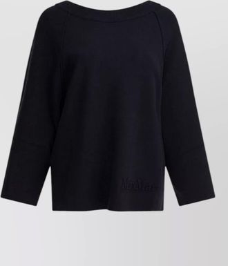 Max Mara boat neck long sleeve jumper