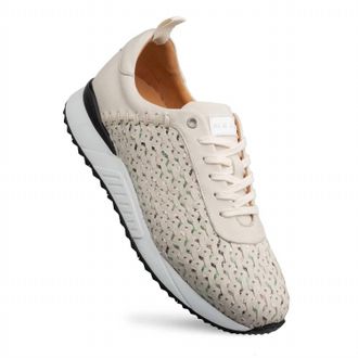 Mezlan Mens Plata Laser-Cut Sneaker In Celery/multi